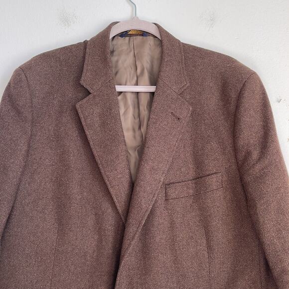 Brooks Brothers Yorkshire Tweed by MOON wool cashmere two button sport coat 46R - Picture 2 of 8
